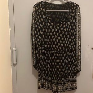 Zara Black Patterned Dress